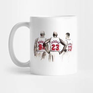 Rodman, MJ and Scottie Basketball Mug